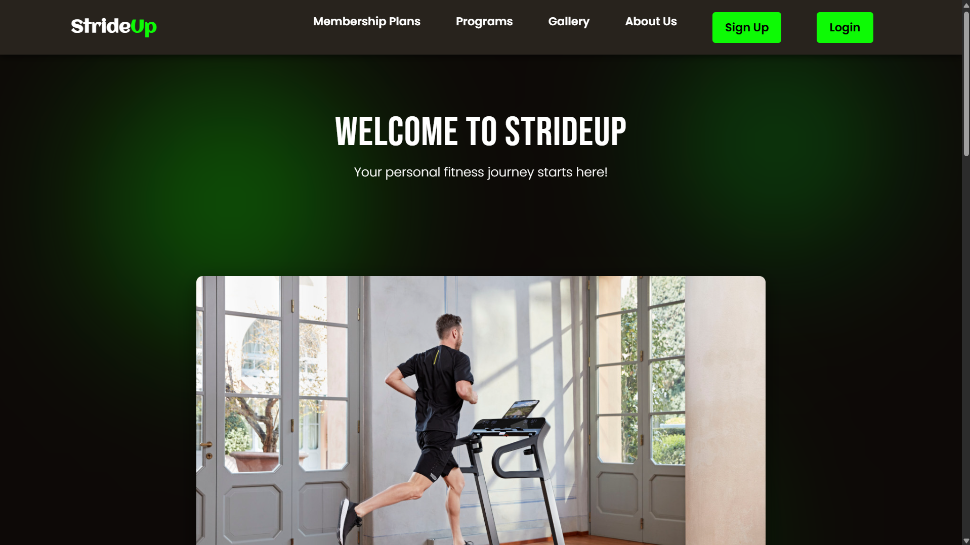 StrideUp - AI-Powered Fitness Assistant screenshot 1